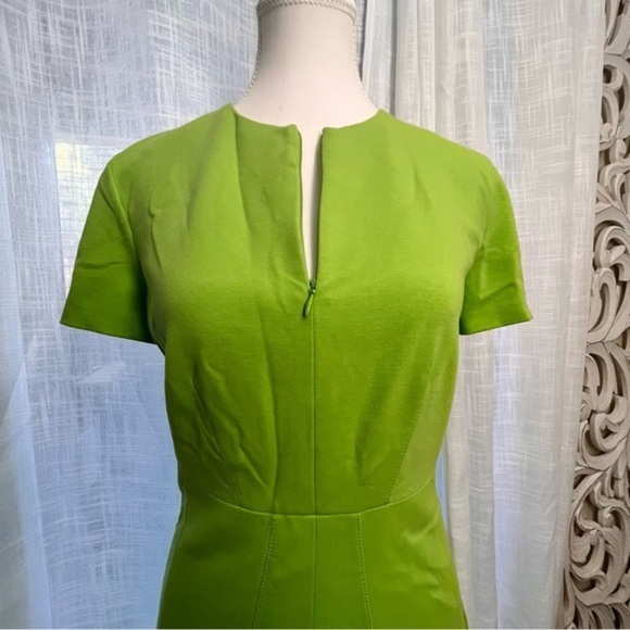 Diane Von Furstenberg Agatha Knit Suiting Green Dress Size 10 - Picture 7 of 11